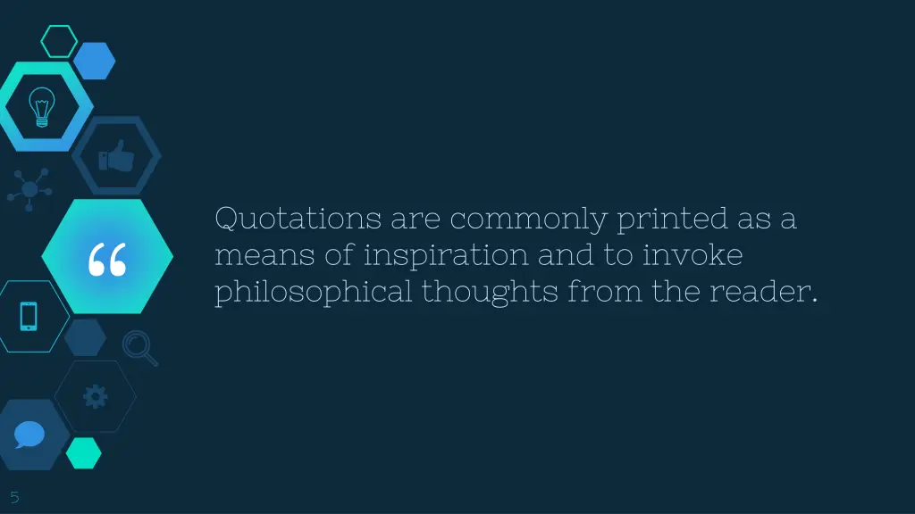 quotations are commonly printed as a means