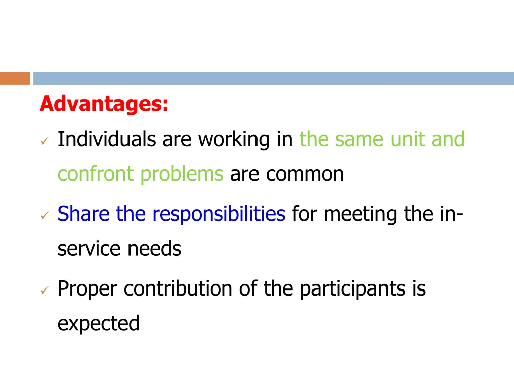 advantages