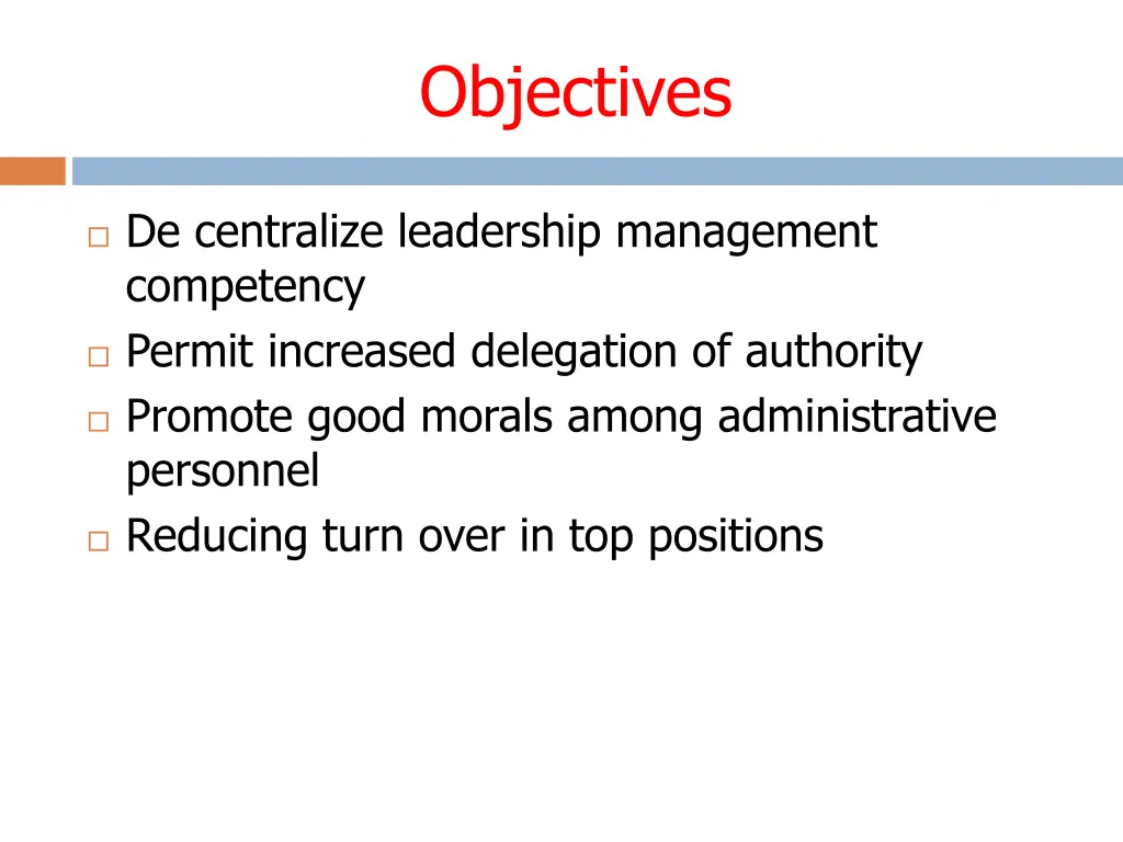 objectives 2