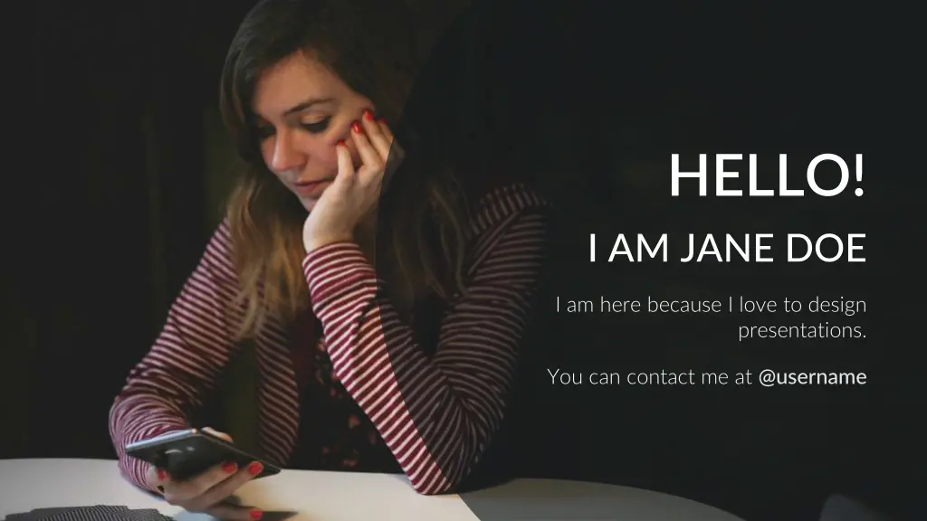hello i am jane doe