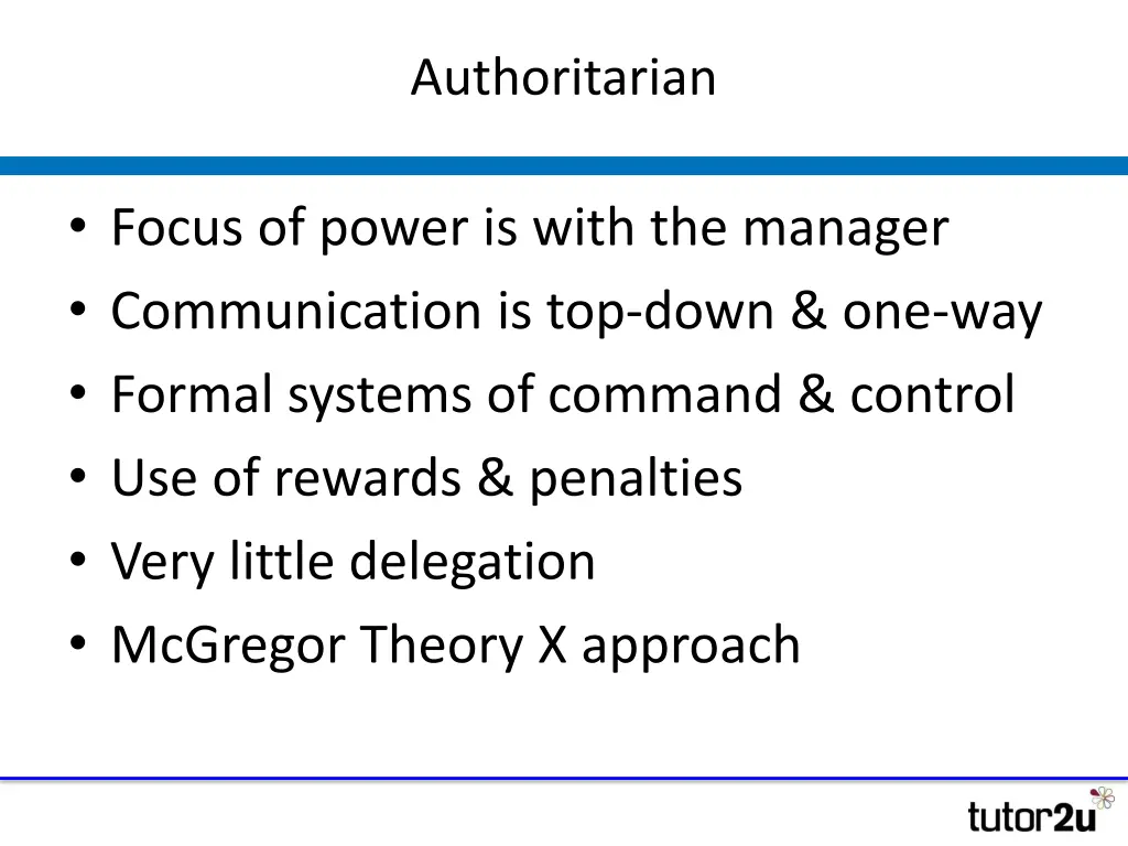 authoritarian