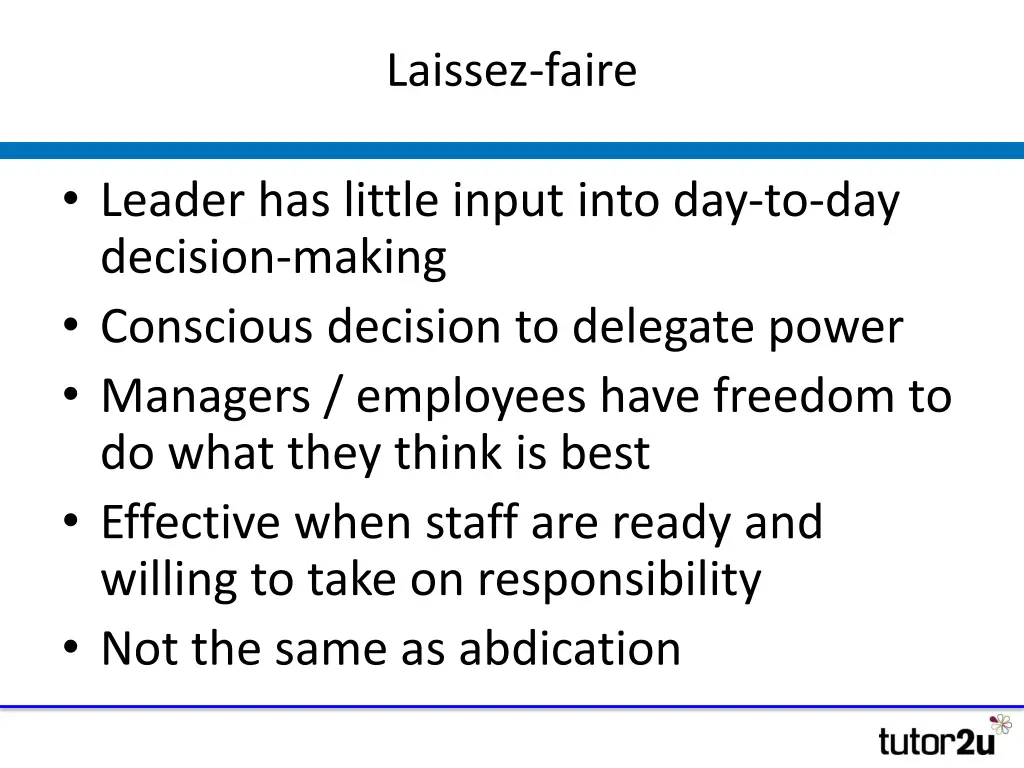 laissez faire
