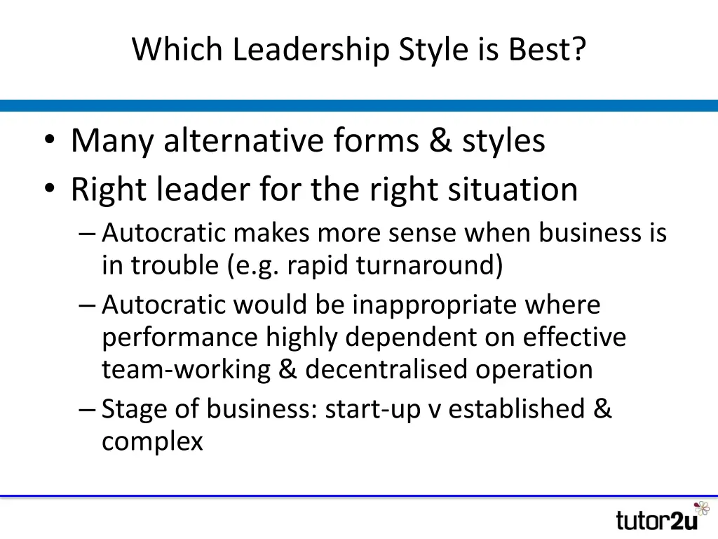 which leadership style is best