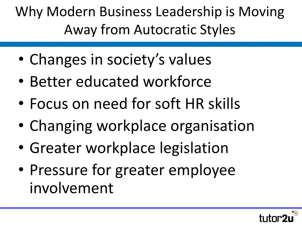 why modern business leadership is moving away