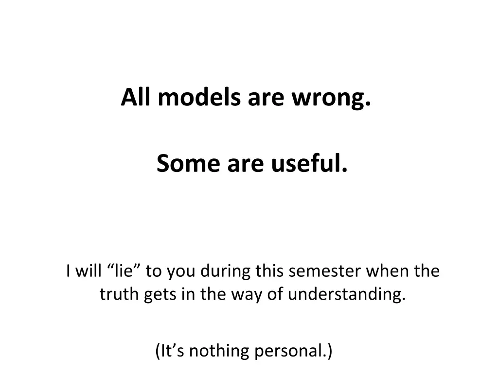 all models are wrong
