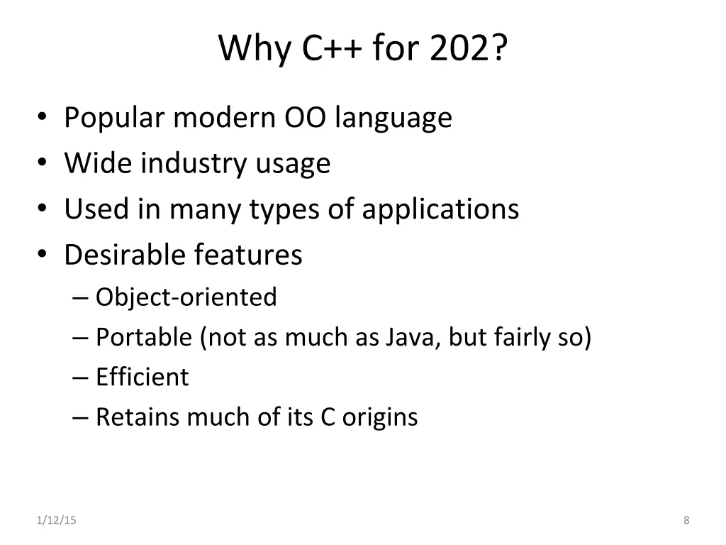 why c for 202