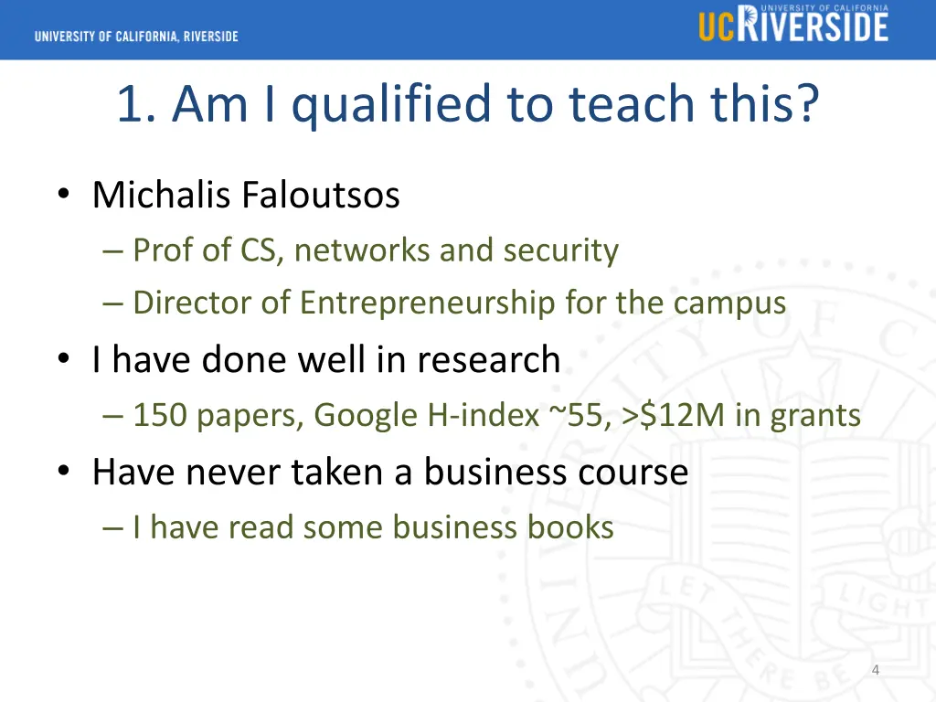 1 am i qualified to teach this