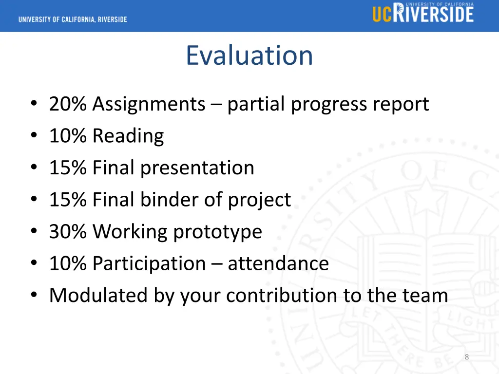 evaluation