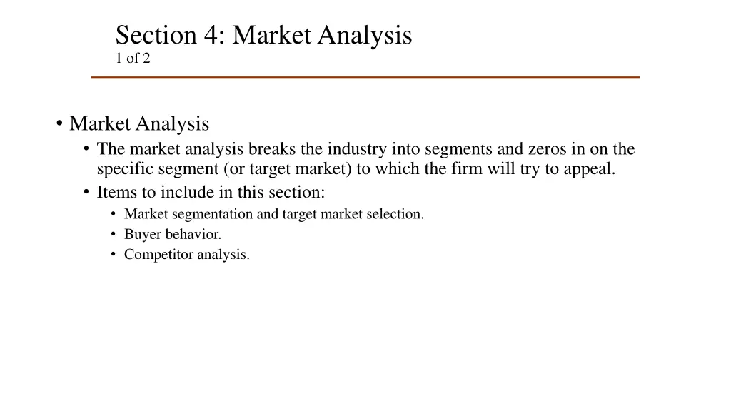 section 4 market analysis 1 of 2
