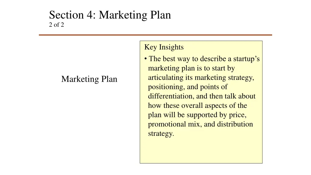 section 4 marketing plan 2 of 2