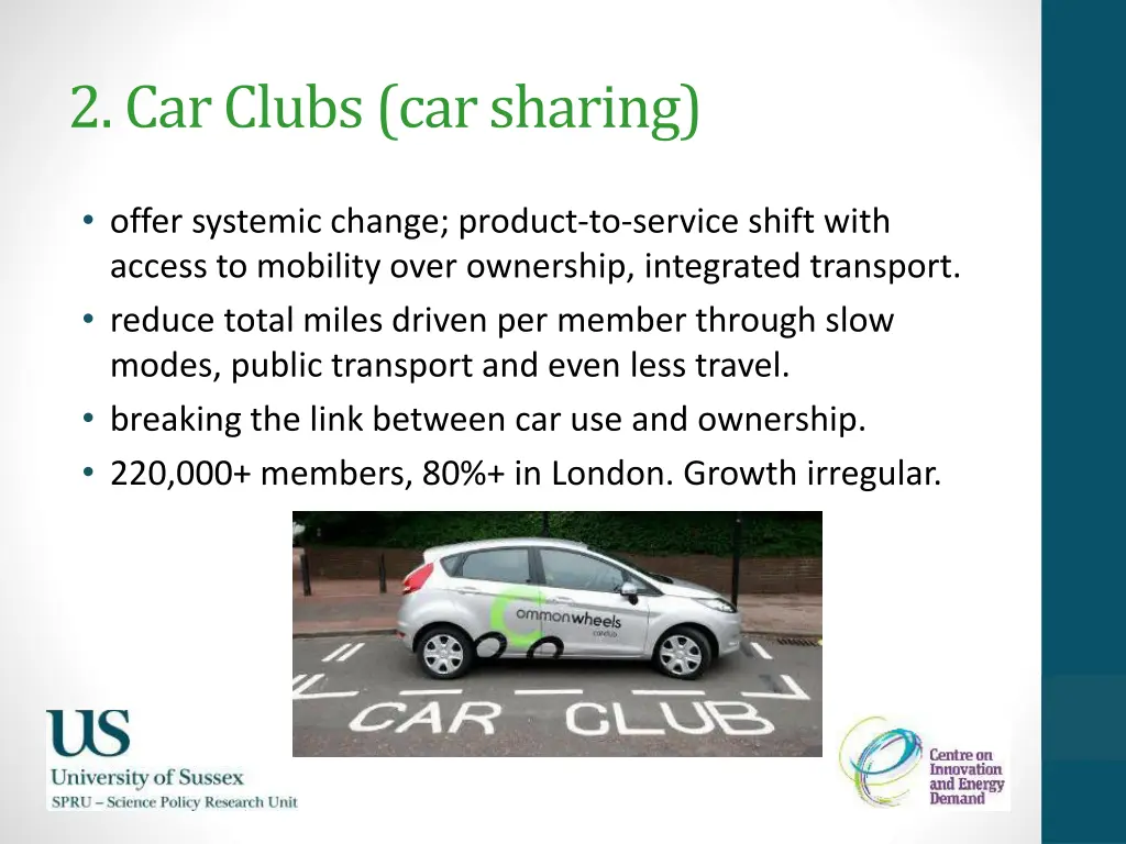 2 car clubs car sharing
