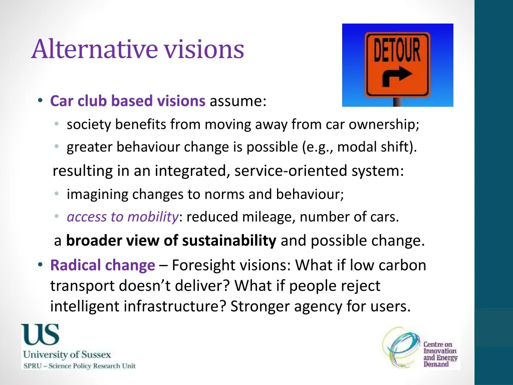 alternative visions