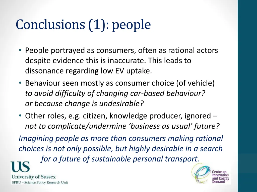 conclusions 1 people