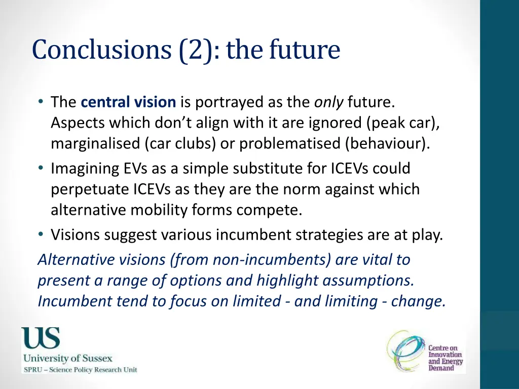conclusions 2 the future