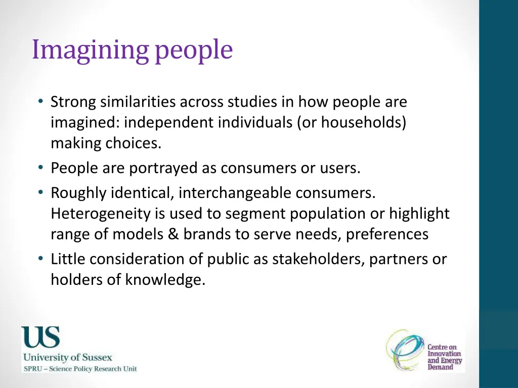 imagining people