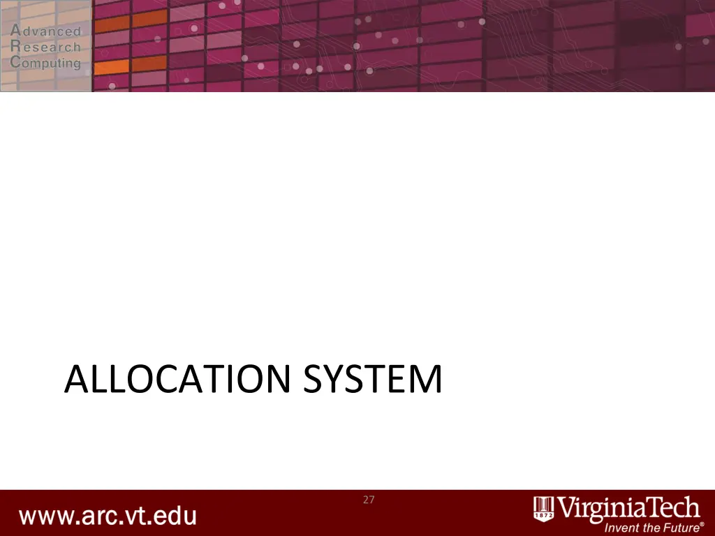 allocation system