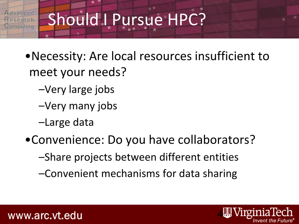 should i pursue hpc
