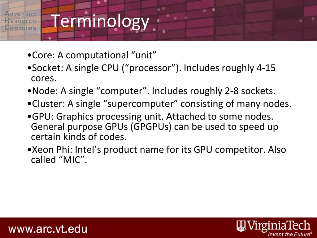 terminology