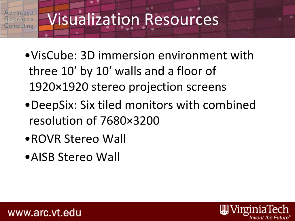 visualization resources