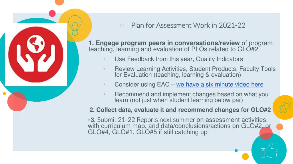 plan for assessment work in 2021 plan