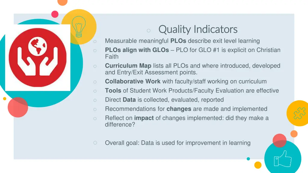 quality indicators quality indicators measurable