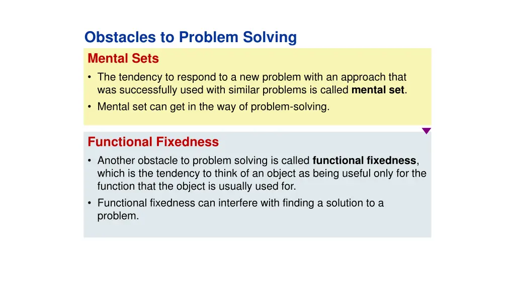 obstacles to problem solving