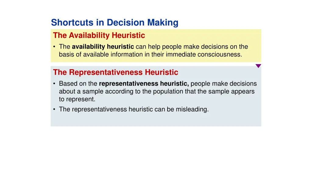 shortcuts in decision making