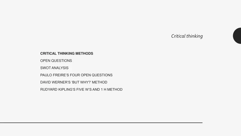 critical thinking 1