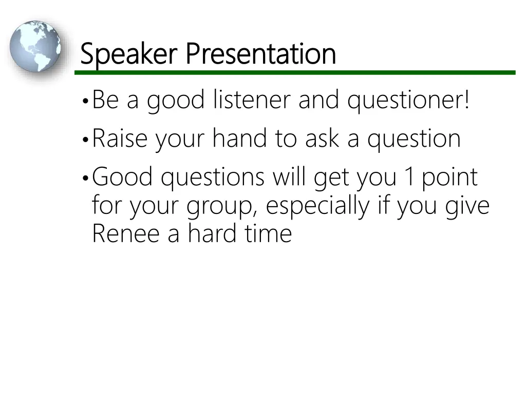 speaker presentation speaker presentation