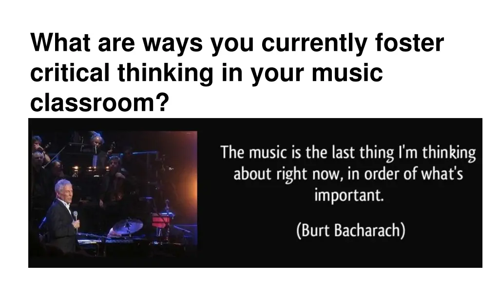 what are ways you currently foster critical