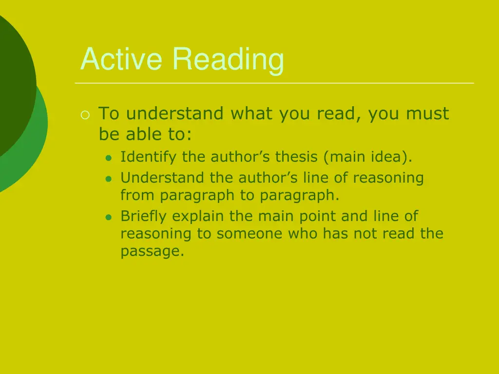 active reading