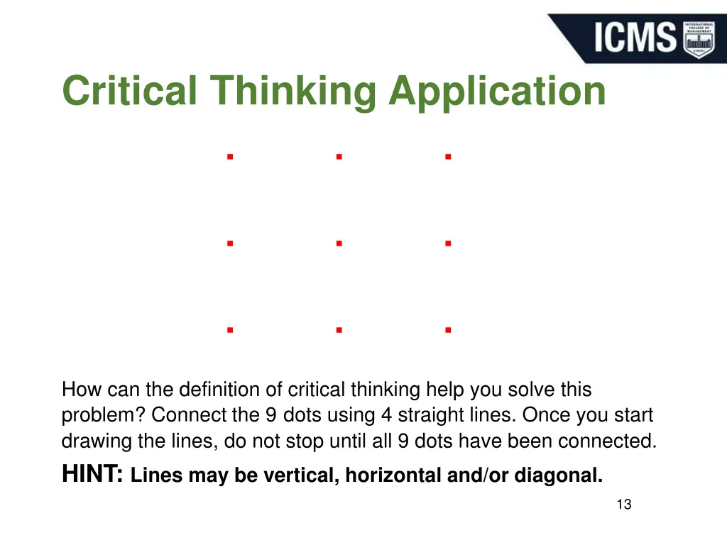 critical thinking application