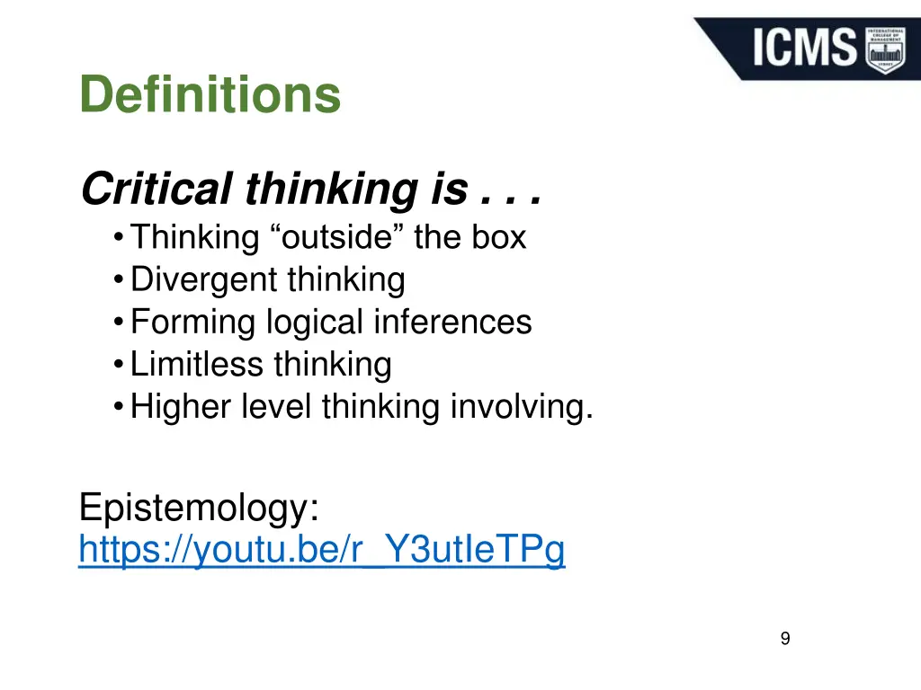 definitions