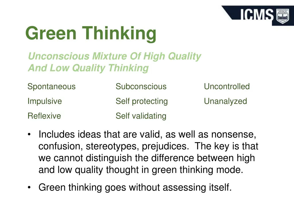 green thinking