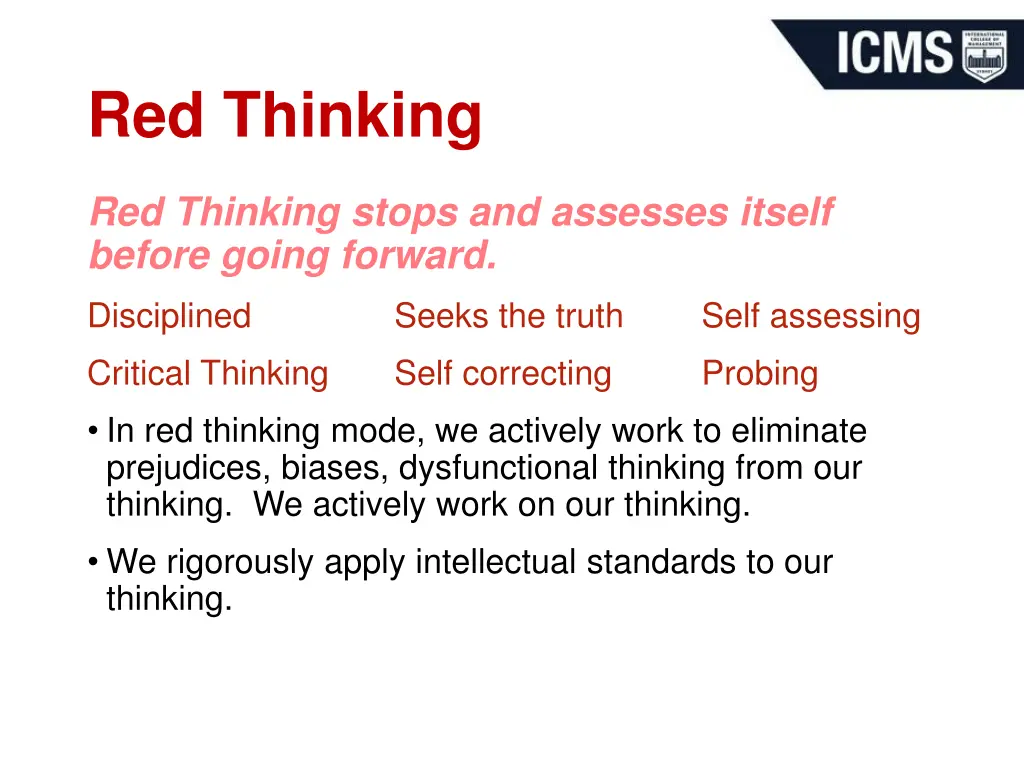 red thinking