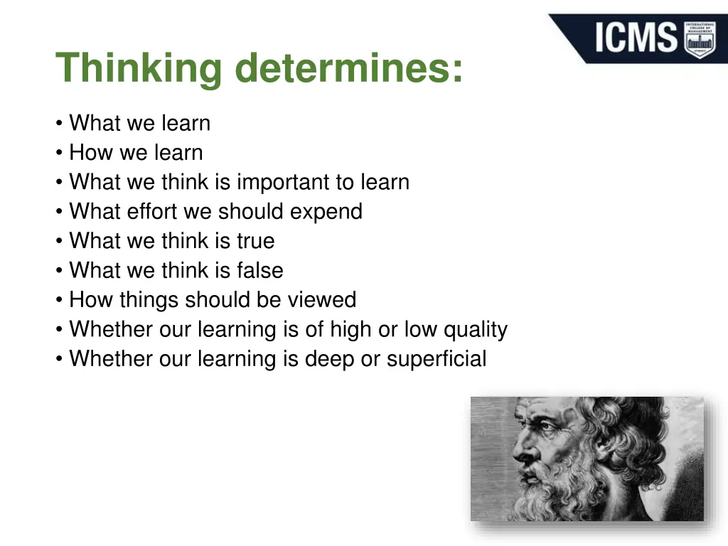thinking determines