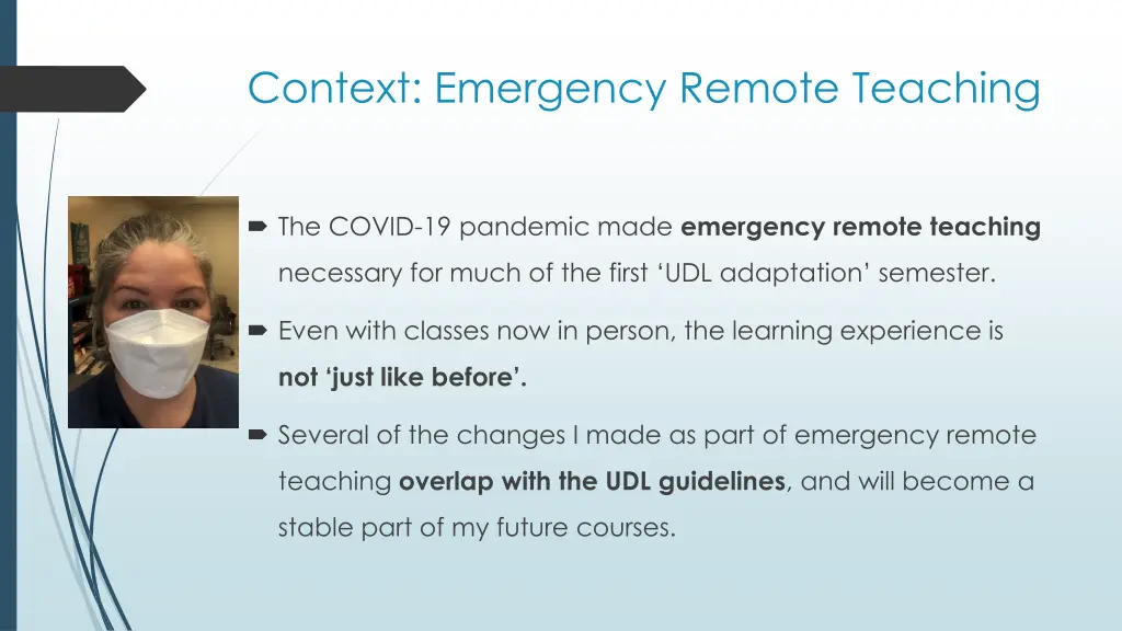 context emergency remote teaching