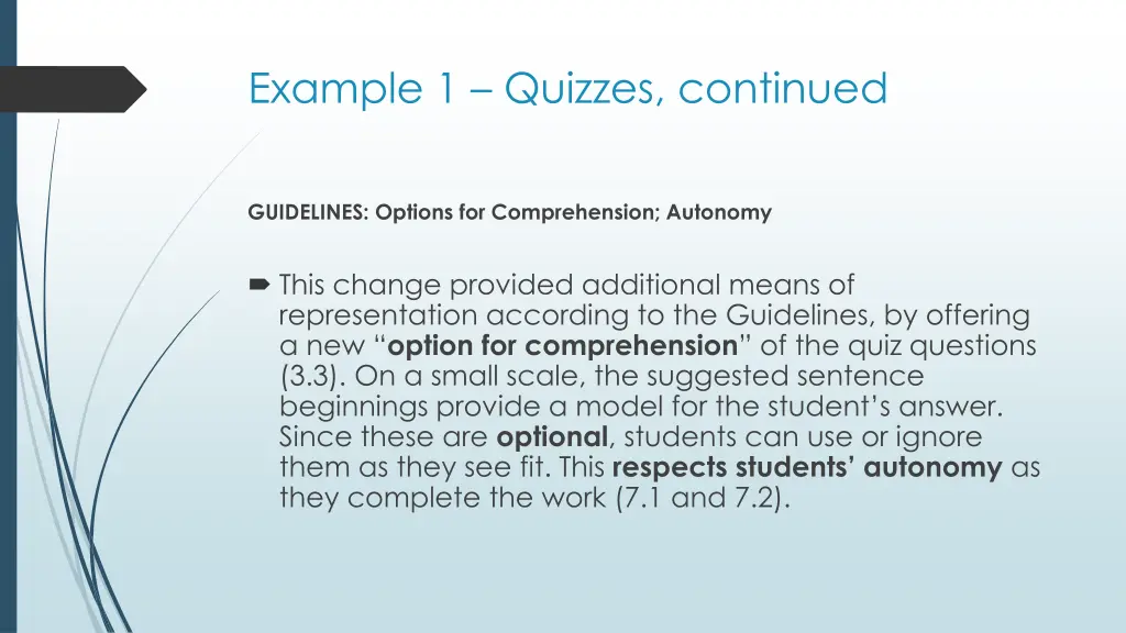 example 1 quizzes continued 3