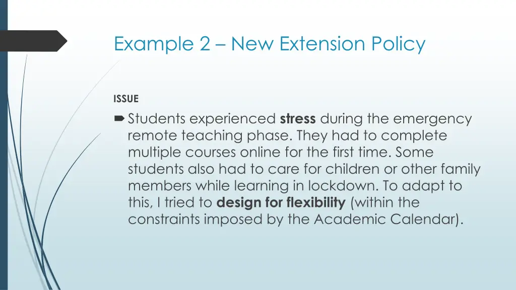 example 2 new extension policy 1