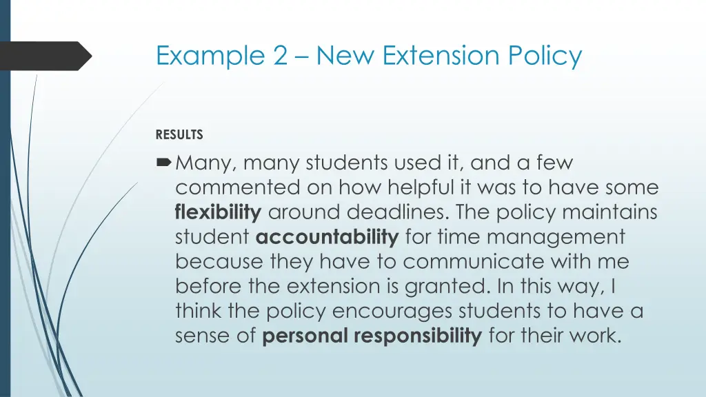example 2 new extension policy 4