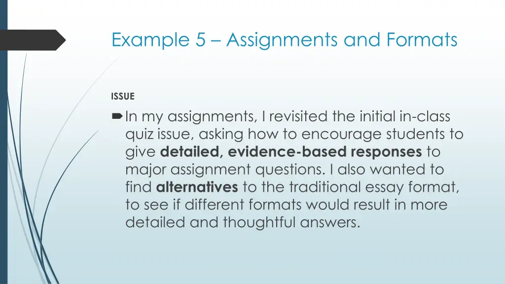 example 5 assignments and formats 1
