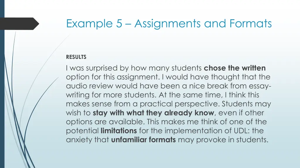 example 5 assignments and formats 4