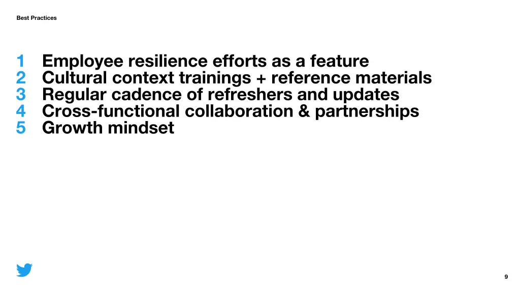 best practices