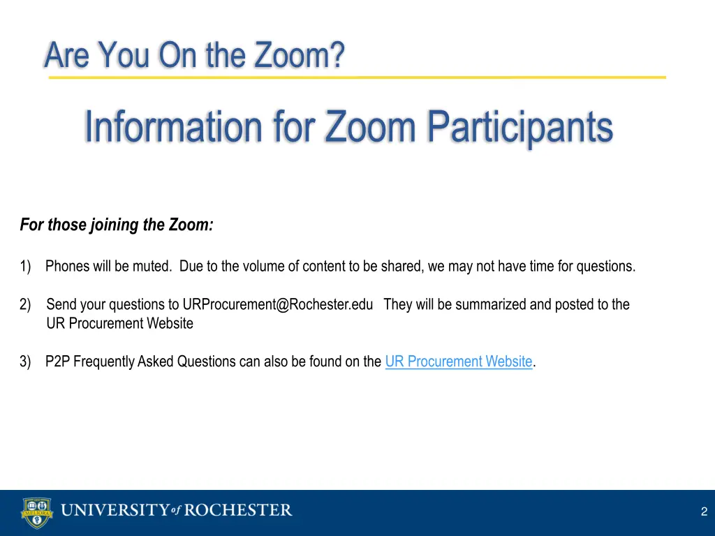 are you on the zoom