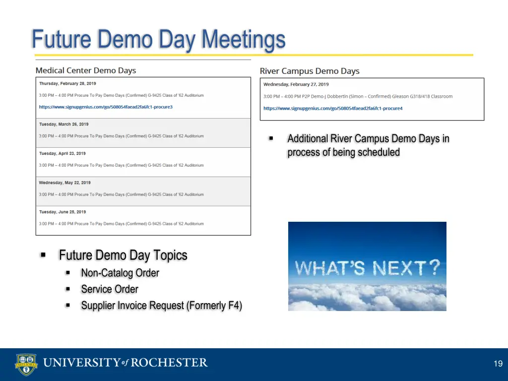 future demo day meetings