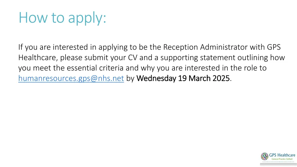 how to apply
