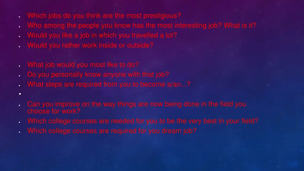 which jobs do you think are the most prestigious