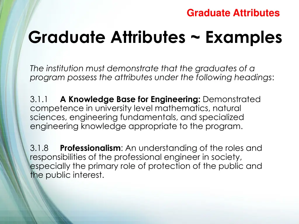 graduate attributes 3