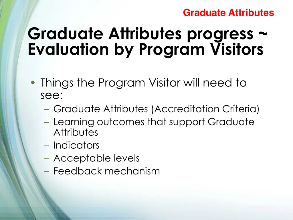 graduate attributes 5