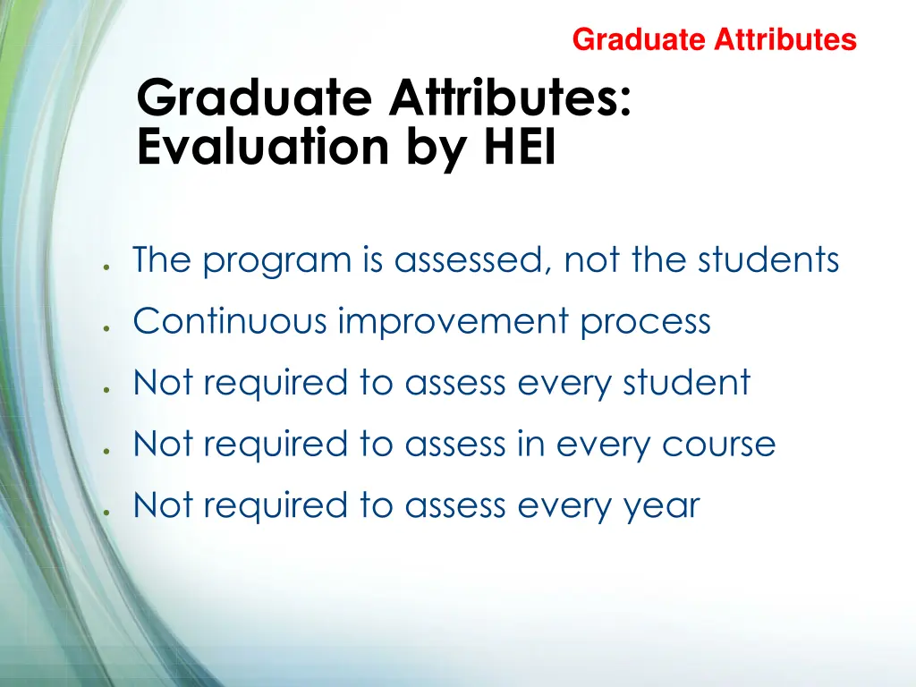 graduate attributes 6